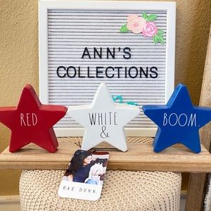 🛍 NWT RAE DUNN *RED,WHITE& BOOM COLLECTION